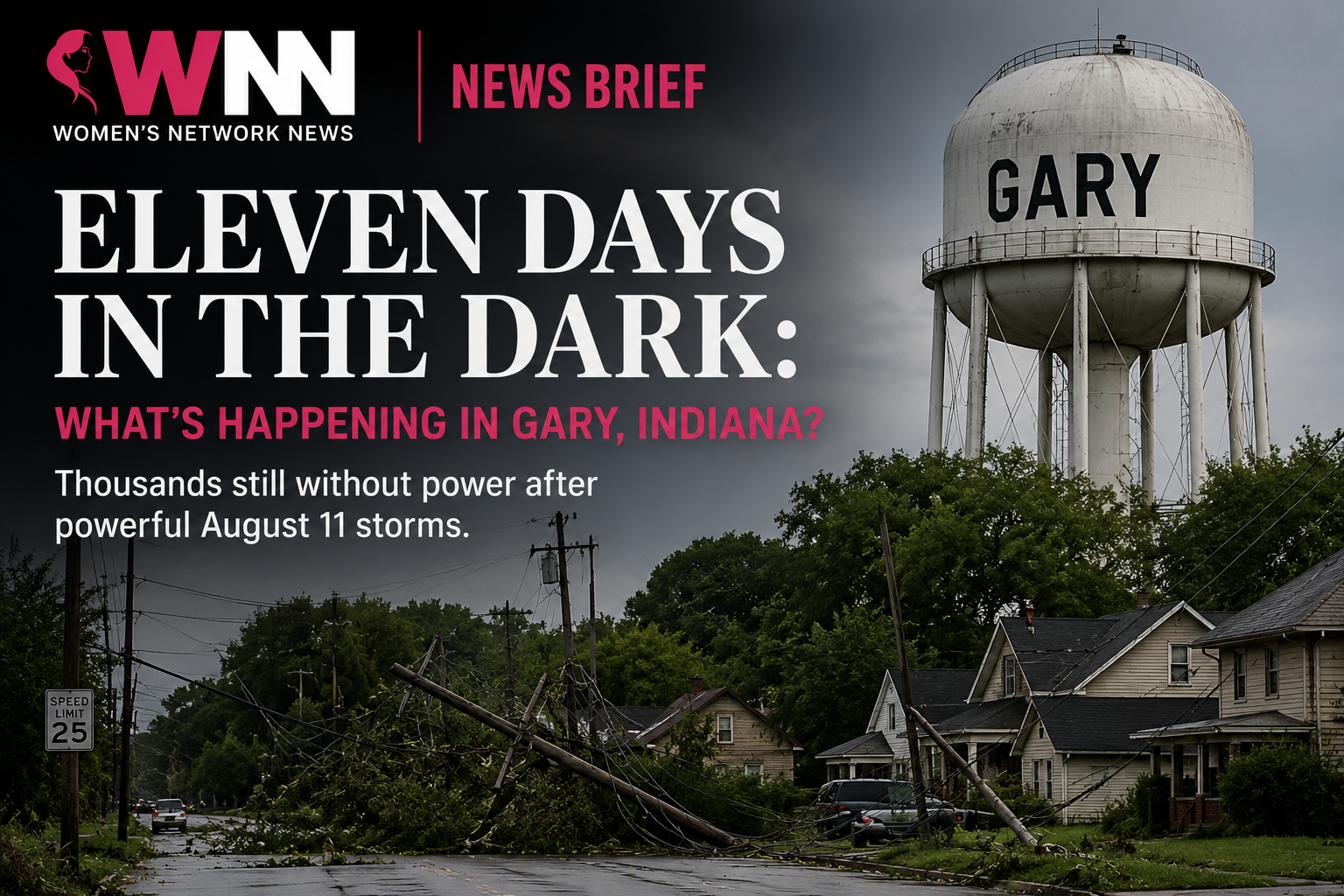 11 DAYS IN THE DARK ,Gary Residents Say the Power Outage Has Become a Community Crisis